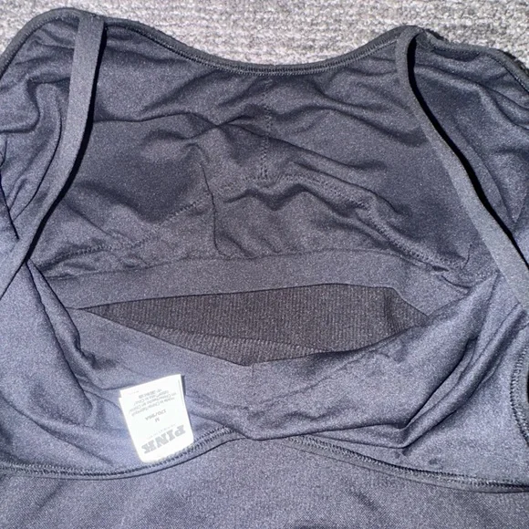 PINK Victoria's Secret Black Jumpsuit Onsie. Medium - Picture 5 of 9